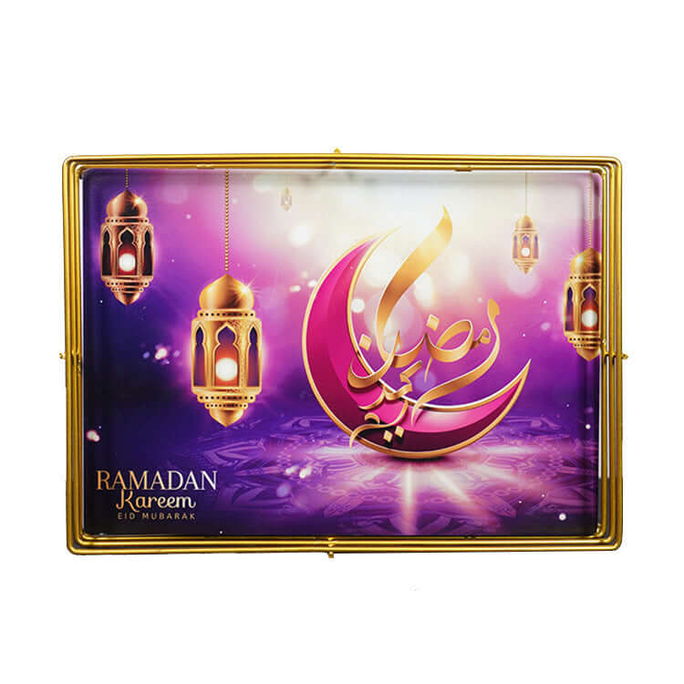 Painted Tray Ramadan Festival Iron Tray