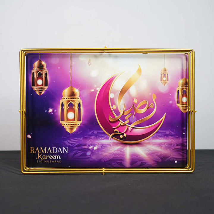 Painted Tray Ramadan Festival Iron Tray