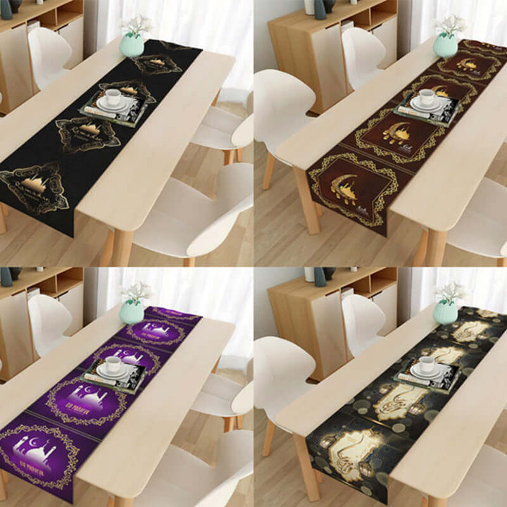 Home Muslim Ramadan Decorative Cloth Table Flag