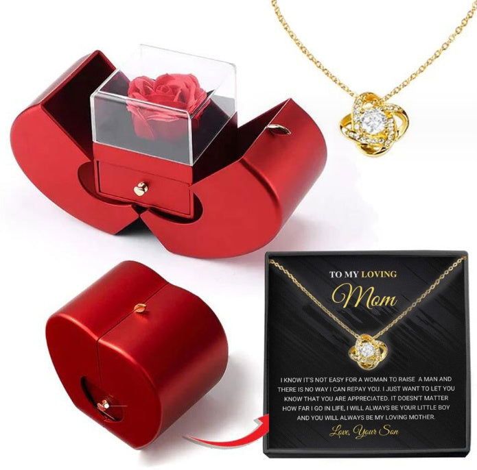 Fashion Jewelry Box with Eternal Rose Necklace - Gamo