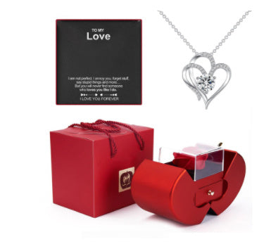 Fashion Jewelry Box with Eternal Rose Necklace - Gamo