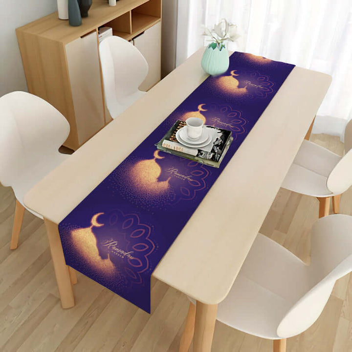 Home Muslim Ramadan Decorative Cloth Table Flag