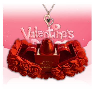 Valentines Day Gift Soap Rose Jewelry Box Set