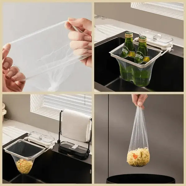 Hanging Mesh Foldable Sink Strainer Rack Gamo