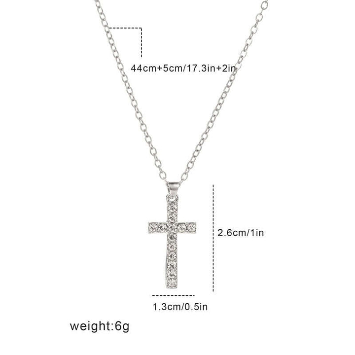 "Jesus Kreuz Halskette – Klassischer und inspirierender christlicher Schmuck für Damen und Herren, aus Edelstahl/Premium-Material, perfekt für den Alltag, religiöse Geschenke, Taufen und besondere Anlässe."