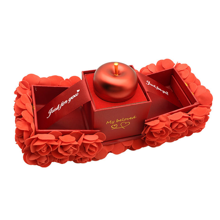 Valentines Day Gift Soap Rose Jewelry Box Set