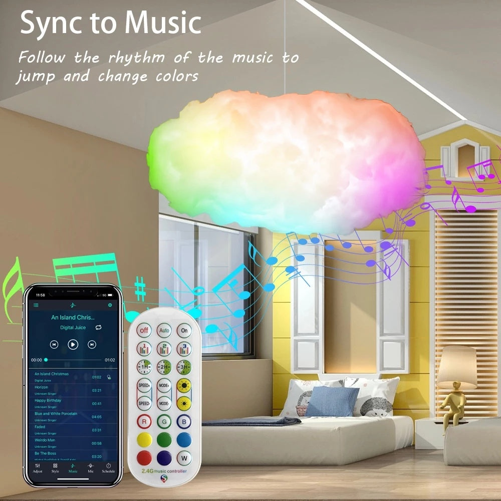 USB Cloud Light: Musik-Synchronisation und 3D RGBIC