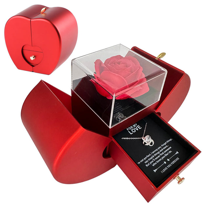 Fashion Jewelry Box with Eternal Rose Necklace - Gamo