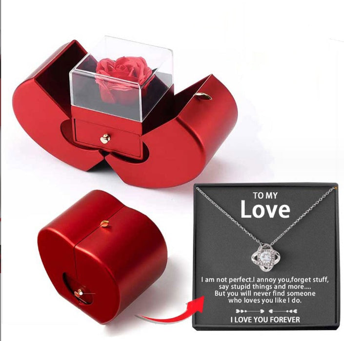 Fashion Jewelry Box with Eternal Rose Necklace - Gamo