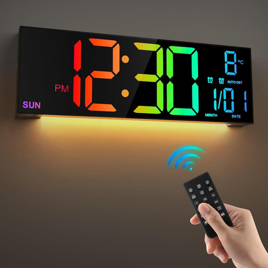 Large Digital Wall Clock - Gamo