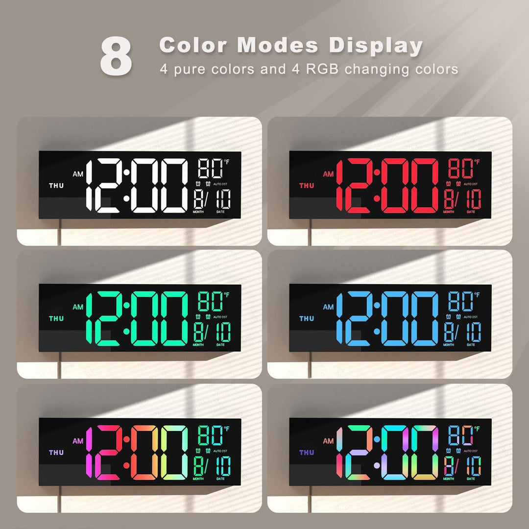 Large Digital Wall Clock - Gamo