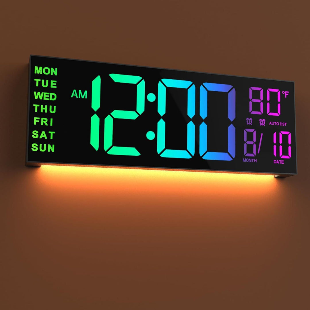 Large Digital Wall Clock - Gamo