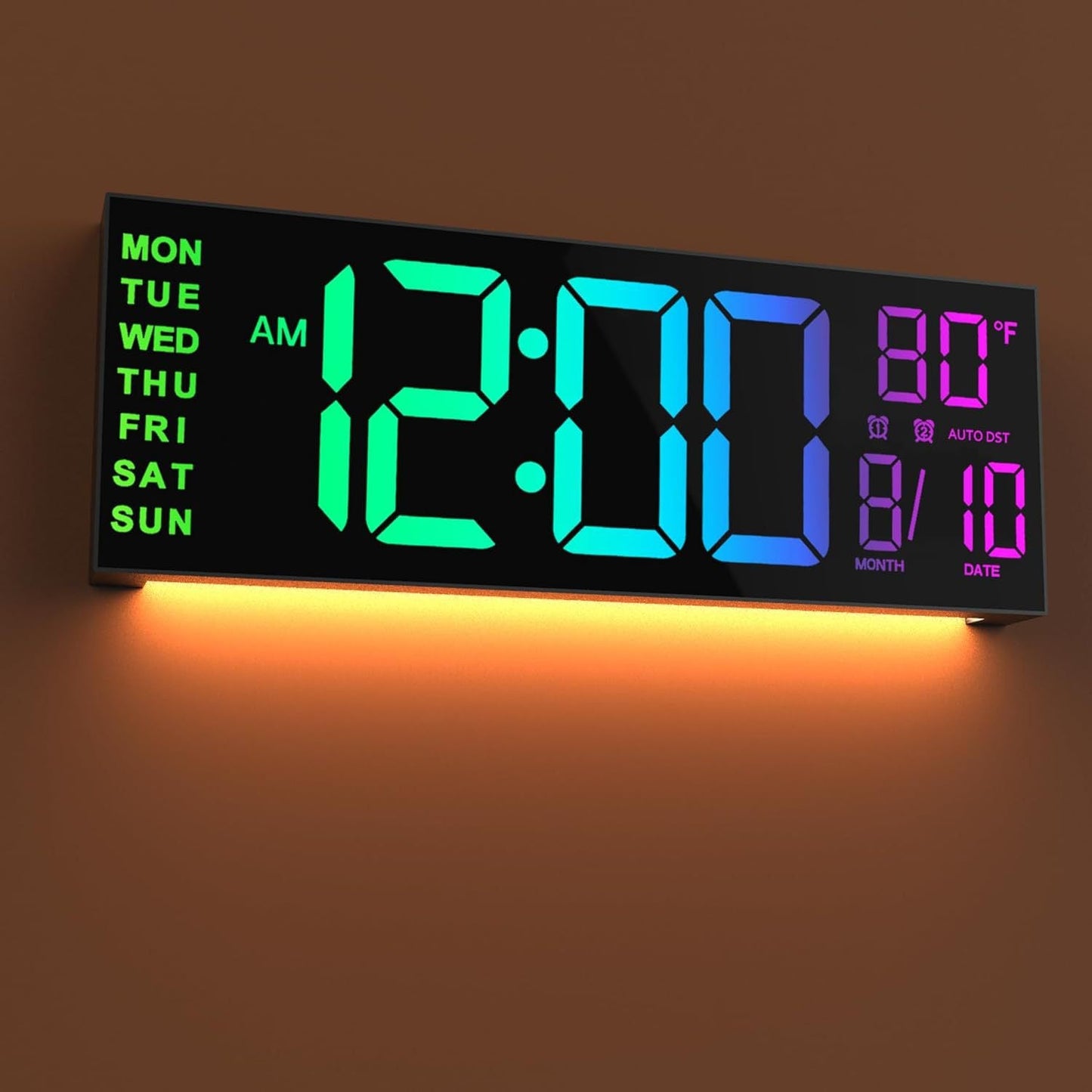 Large Digital Wall Clock - Gamo